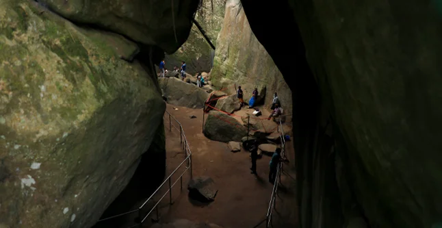 Edakkal Caves trekking near Mesta Hotel - Best place to stay in Wayanad