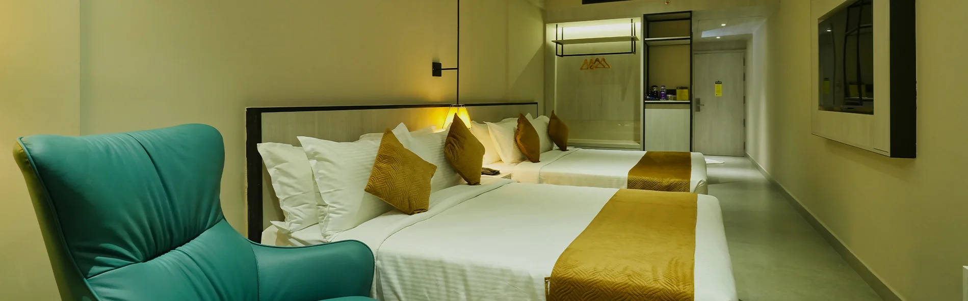 Opus Family Room with King and Queen size beds - Best Family Friendly Hotels in Wayanad